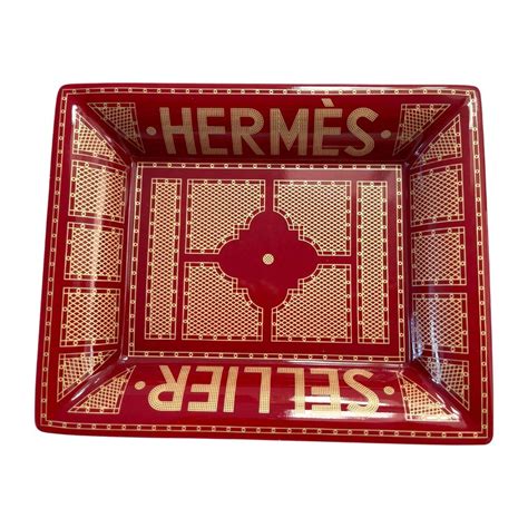 hermes porcelain tray|hermes trays for sale.